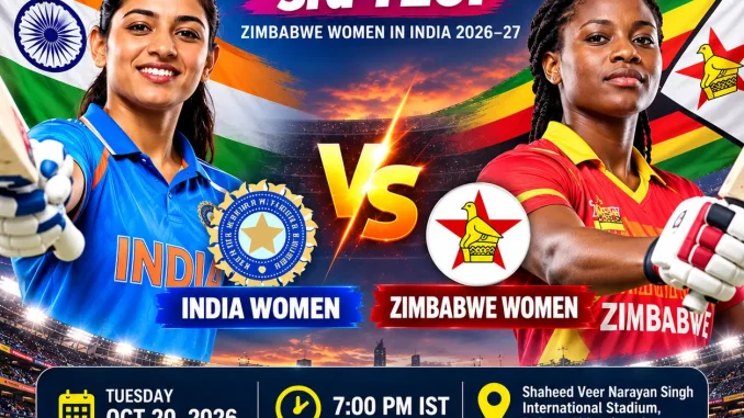 India Women vs Zimbabwe Women 3rd T20I 2026